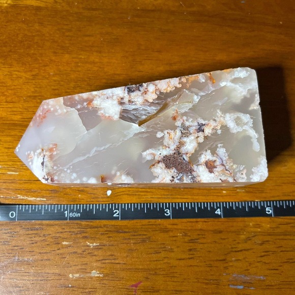 Carnelian Flower Agate Tower - Picture 12 of 12